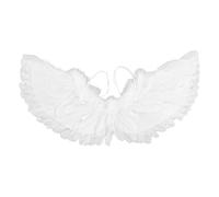 Sorandy Ensemble de Bandeau Aile D'ange pour Enfants et Adultes, Merveilleux Cadeau pour Halloween Fête de Noël, Matériau en Plumes Douces (Ensemble trois pièces ange trompette)
