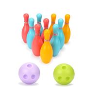 Sorandy Ensemble de Bowling Interactif pour Enfants |Développe la motricité, la Coordination œil-Main, Jouet Durable pour Cadeau de Fête en Intérieur et en Extérieur (Moyen)