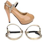Sorandy Ensemble de Lacets Anti-lâche pour Femmes, Talons Hauts, Accessoires de Marche Confortables à la Mode, Rouge (GOLD)