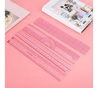 Sorandy Ensemble de Règles de Mesure de Couture, Outils de Conception de Mode en Plastique Durable pour étudiants Designers et Modélistes 4 Pièces