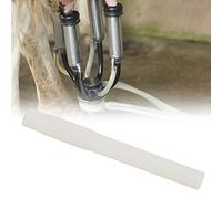 Sorandy Ensemble de Tubes de Traite de qualité Alimentaire, pour Usage Agricole, Tuyau Court en Caoutchouc Naturel Durable, 15cm, Noir, 4 Unités (Tubes de lait courts blancs (4 dans un paquet))