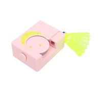 Sorandy Entraîneur de Badminton à Rebond Automatique, Appareil d'auto-entraînement pour Un Seul Joueur avec Télécommande, 6 Volants pour la Pratique en Salle (Rose)