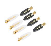 Sorandy Épingle à Cheveux Antidérapante, Accessoire pour Coiffure, 8 Pièces, Ensemble de Pinces à Cheveux en Résine ABS Blanc Noir pour le Modelage et le Nettoyage du Visage