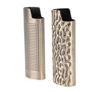 Sorandy Étui pour Briquet J6 2 Pièces, Couvercle en Métal Vintage, Support de Protection en Alliage de Zinc avec Relief Stéréoscopique, Aspect Brillant, Longueur 8 Cm, Idéal pour Un Anniversaire
