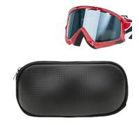 Sorandy Étui pour Masque de Ski, Cuir PU Premium, Design Durable, for | Construction légère, adaptée aux lunettes de ski, fermeture à glissière, anti-rayures