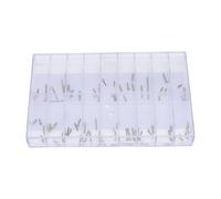 Sorandy Extenseur de Tige de Montre de 90pcs, Extension de Tige D'enroulement de la Montre, Kit de Réparation en Acier Inoxydable avec Boîte Portable pour Les Horlogers