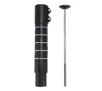 Sorandy Extension de Tige de Vélo, Extension de Hauteur de Tige de Fourche de Vélo, Adaptateur de Tête en Alliage en Aluminium 210 Mm avec Texture Ponçée