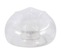 Sorandy Fauteuil Gonflable, Confortable Relaxant Transparent Ergonomique Peu Encombrant Canapé Gonflable en PVC, Chaise Portable | Canapé D'extérieur pour Salon Chambre Balcon (Silver)