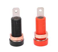 Sorandy Fiches Bananes Connecteur de Prise en Laiton Durable pour équipement électronique, 10 Fiches Banane Femelle pour Charge à Courant élevé, Résistance D'isolation de Trou de 4 Mm, pour Les