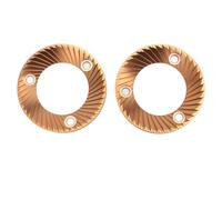 Sorandy Fraise Plate Multi-usages Plaquée Titane de 64 Mm pour DF64 et DF64P, Lame pour Préparer un café Propre, Fraise Plate pour Moulin à café Compatible avec Fellow Ode (versions