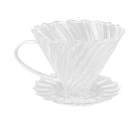 Sorandy Goutteur de café en Verre fabriqué à la Main, Goutteur de café en Verre Réutilisable avec Poignée pour le Brassage de Froid et Chaud, Compatible avec Diverses Méthodes de