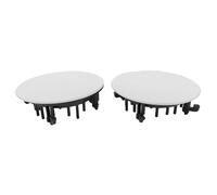 Sorandy Grille de Protection pour Haut-Parleur, Grille Magnétique Métallique pour Haut-Parleur avec Base de Montage en ABS pour Home Cinéma, Installation au Plafond ou au Mur