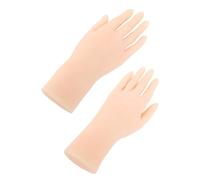 Sorandy Hands du Modèle de Silicone, 1pair Façage Réaliste Femme Mannequin Hands Vie Grandeur Nature, pour la Pratique des Ongles Manucure, Affichage des Bijoux, All Hallows Day