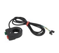 Sorandy Interrupteur de Klaxon de Moto, Interrupteur de Guidon 2 en 1, de Guidon en Plastique avec Indicateur LED Blanc, Idéal pour Moto, Scooter, VTT et Vélo électrique, de 7 à 8 Pouces