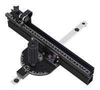 Sorandy Jauge de Guidage de Scie à Table avec Clôture de 360 mm pour des Coupes D'angle Précises pour Scies à Table et Fraiseuses en Alliage D'aluminium