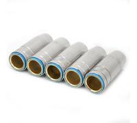 Sorandy Jeu de Buses à Gaz Coniques Durables 15mm pour Torche de Soudage Binzel MB 25AK, 5 Pièces de Rechange pour Torche de Soudage MIG MAG