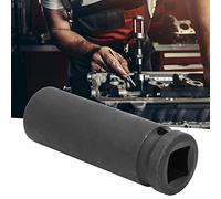 Sorandy Jeu de Douilles à Impact Profond 1/2", Construction Robuste à 6 Points pour les Réparations Automobiles, Tailles 17/18/19 Mm, Matériau en Acier Durable (17MM)