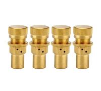 Sorandy Jeu de Valves de Pneu en Alliage, 4 Pièces, pour Décharge de Pression des Pneus de Voiture, Vannes de Purge, Accessoire Durable