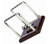 Sorandy Jouet Boule Pendule D'équilibre pour Bureau à Domicile, Ornement de Bureau Cool, Montre la Loi de Conservation de L'élan, pour Les Enfants (Petite Boule de Billard carrée)