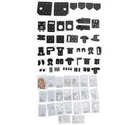 Sorandy Kit de Cadre d'extrusion en Acier Inoxydable, Ensemble de 2 Axes CNC, Kit de Rail Linéaire avec Taille de Trou Précise et Résistance à Haute Température, Idéal pour BLV MGN Cube