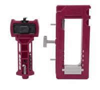 Sorandy Kit d'installation de Verrouillage de Charnière et de Porte de Porte, Gabarit de Charnière Réglable et Modèle de Mortiser de de en Plastique pour 1 3/8 Pouces ou 1 3/4 Pouces, Facile à