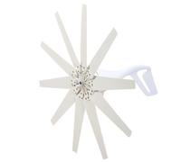 Sorandy Kit Générateur d'éolienne, Générateur d'énergie éolienne à Faible Bruit 400 W, Kit de Système Solaire Hybride avec Microprocesseur Intelligent MPPT et 10 Pales, Idéal pour la Marine, Les