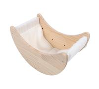 Sorandy Lit de Fenêtre de Chat avec Une Succion Forte, Fixer Un Lit de Fenêtre de Chat en Bois de Pin Confortable avec Un Tapis de Couchage Amovible et Lavable pour Avoir Surplombant et