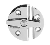 Sorandy Loquet à Bouton Tournant, Matériel Marin, Serrure Durable en Acier Inoxydable 316 pour Porte de Bateau et Armoire 55x60mm