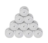 Sorandy Lot de 10 Poids Métalliques D'étalonnage 50 G pour Expériences dans les écoles, Structure Simple, Résistant à la Corrosion, Extrémités à Crochet et Anneau en Fer, adapté aux étudiants,