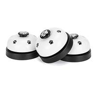 Sorandy Lot de 3 Cloches de Dressage pour Animaux de Compagnie, Son Fort et Net, Parfait pour Apprendre aux Chats et aux Chiens à Sonner pour Dîner ou Jouer, Acier Inoxydable et Plastique Durables,