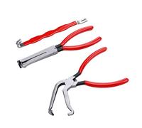 Sorandy Lot de 3 Pinces de Déconnexion électrique, Outil de Retrait de Séparateur de Connecteur de Terminal Automobile en Acier au Carbone, Pince Droite et à 60 Degrés pour Voitures, SUV, Camions