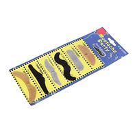 Sorandy Lot de 6 Fausses Moustaches Autocollantes Personnalisées pour Fêtes et Costumes Amusants, Fausses Moustaches Noires pour Adultes et Enfants, Matériau Pelucheux