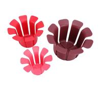 Sorandy Lot de 6 -Fruits, 3 Tailles, Support Multifonctionnel pour Trancher les Oignons, Outil de Portable de Cuisine pour Fruits Ronds, Légumes, Citron, Fraise, Hachoir à Légumes