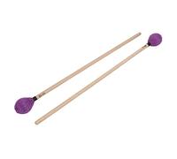Sorandy Maillets Marimba, Tête en Fil Moyennement Dur, Conçue pour le Jeu de Percussions, avec Poignée Confortable en érable pour Musiciens, Paquet de 2 (PURPLE)