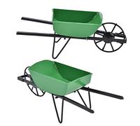 Sorandy Maison de Poupée Miniature, Brouette, Chariot de Jardin de Conte de Fées, Chariot à Pousser en Métal, Outil de Jardin pour Maison de Poupée 1:12 et Cadeaux pour Enfants