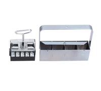 Sorandy Maker de Blocs de Sol en Métal avec Poignée Confortable, Bloqueur de Fer Portable pour Démarrage des Graines, Outil de Blocage du Sol Maintenu pour Les Plantes Extérieures Intérieures,