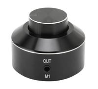 Sorandy Mini Bouton de Contrôle de Volume Actif M1 en Alliage D'aluminium, Excellente Performance, Contrôleur de Volume pour les Célébrations de Mariages [noir]