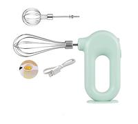 Sorandy Mini Mélangeur à Main électrique sans Fil USB, Moteur Compact et Puissant, 4 Vitesses, pour les Amateurs de Pâtisserie (GREEN)
