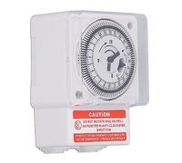 Sorandy Minuterie Mécanique AC220V 24 Heures, Interrupteur avec Conception D'horloge à Lecture Facile pour sous-Station de Transformateur de supermarché de Centre Commercial