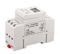 Sorandy Minuterie Numérique Programmable sur Rail DIN THC15A 20A, pour Lampadaire, Chauffe-Eau, Climatiseur, équipement de Diffusion de Panneaux D'affichage