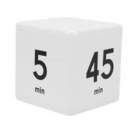 Sorandy Minuteur Cube, Outil de Compte à Rebours Prédéfini de Conception Unique, Minuterie d'activation par Torsion avec 5, 15, 25, 45 Minutes, Idéal pour la Gestion du Temps d'étude, de Cuisine et