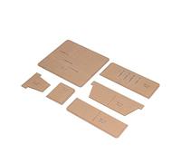 Sorandy Modèle Acrylique pour Portefeuille Long, Disposition Transparente, Modèle de Distance de Coupe Précise avec Design, Idéal pour les Cadeaux à la Maison et les Projets d'artisanat