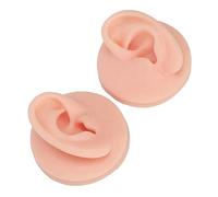 Sorandy Modèle D'oreille Humaine en Silicone Souple pour la Pratique du Perçage avec une Conception de Simulation élevée pour les Débutants 1 Paire (Peau claire)