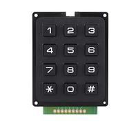 Sorandy Module de Clavier 12 Touches, Touches 3X4 Push Keys Externes pour Clavier Numérique MCU avec 0 à 9 Chiffres Porte de Clavier Numérique Portable pour Les Projets électroniques de