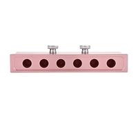 Sorandy Moule à Rouge à Lèvres DIY, Outil de Fabrication de Baume à Lèvres en Alliage d'aluminium avec 2, 4, 6 Cavités, Double Usage en or Rose, Idéal pour Fabriquer du Rouge à Monochrome (6 trous)