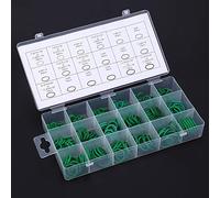 Sorandy O Kit d'assortiment d'anneau, 270 Pcs à Haute Température à Preuves Scellant Buna N en Caoutchouc Climatisation de la Voiture O Kit 'anneau avec Séparateurs et Couvre pour la Réparation