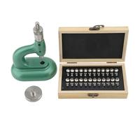 Sorandy Outil de Bijouterie D'horloger, Kit de Réparation de Montre Professionnel avec 48 Matrices et Boîte de Rangement en Bois, Outil de Réparation de Poignée Antidérapante pour