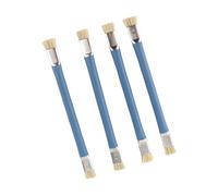 Sorandy Outil de Réparation de Téléphone Portable à Brosse Dure Antistatique pour le Nettoyage de la Carte Mère, 4 Brosses Isolantes à Double Tête, Matériau de Cheveux de 5,71" de Longueur, 2 (BLUE)