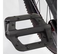 Sorandy Pédale de Vélo, Pédale de VTT Antidérapante élargie, de Construction en Fibre de Nylon et Métal avec Ajustement Universel de 9/16 Pouces, Idéale pour Le Vélo (Black)