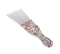 Sorandy Peigne à Cheveux en Métal pour Coiffure Afro, Dents D'aiguille en Acier Résistant à la Rouille, Outil de Coupe de Cheveux pour Bouclés en Acier Inoxydable (Taille fleur K2)